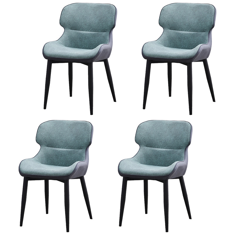 Sillas tapizadas de cuero de estilo nórdico, sillones Wingback Parsons