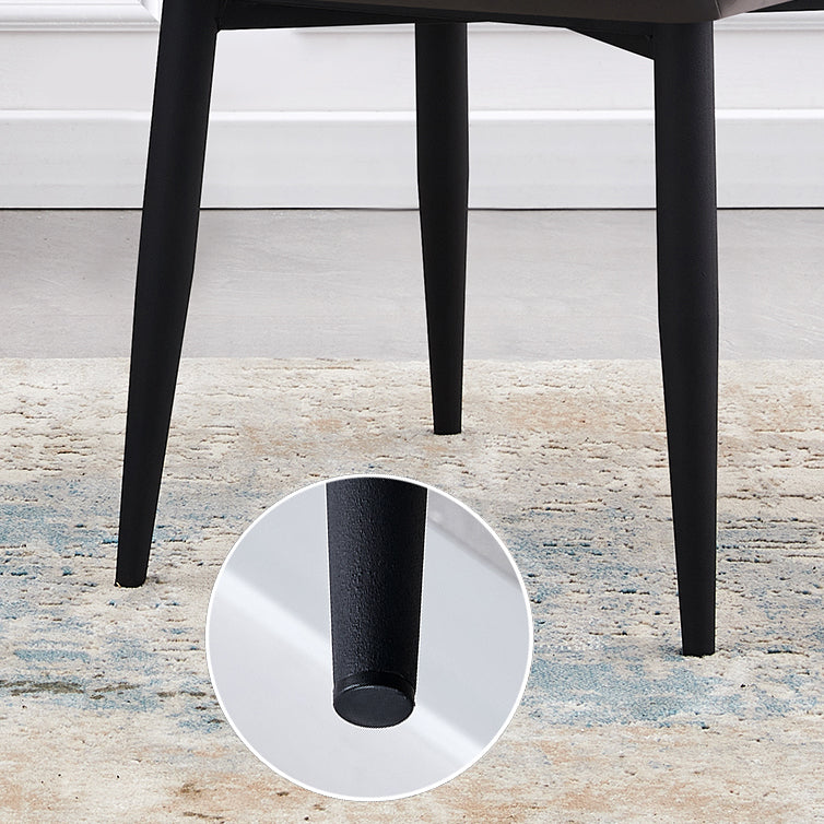 Sillas tapizadas de cuero de estilo nórdico, sillones Wingback Parsons