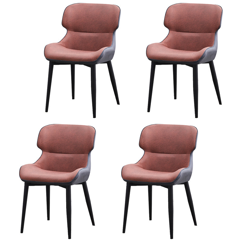 Sillas tapizadas de cuero de estilo nórdico, sillones Wingback Parsons