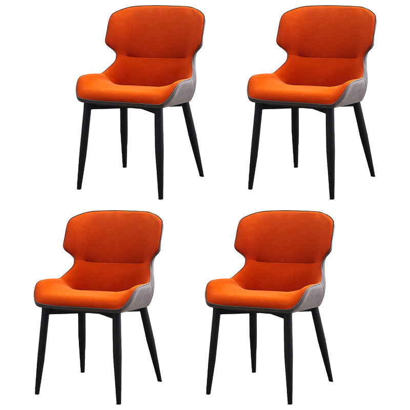 Sillas tapizadas de cuero de estilo nórdico, sillones Wingback Parsons