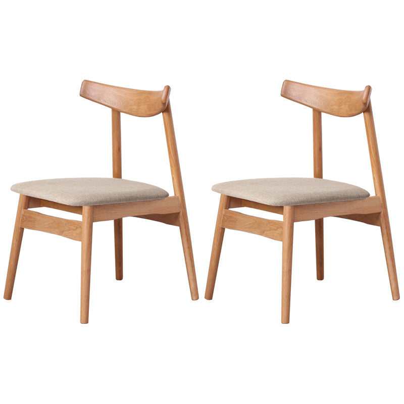 Eigentijdse stijl eetkamerstoelen stoere stoelen zonder eetgelegenheid met houten benen