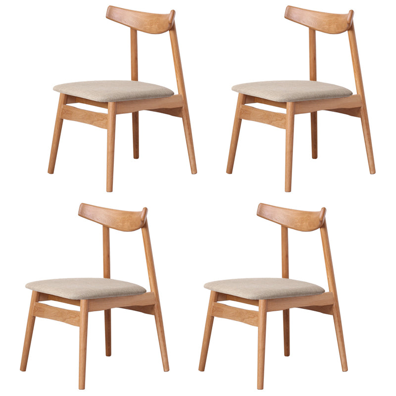Eigentijdse stijl eetkamerstoelen stoere stoelen zonder eetgelegenheid met houten benen