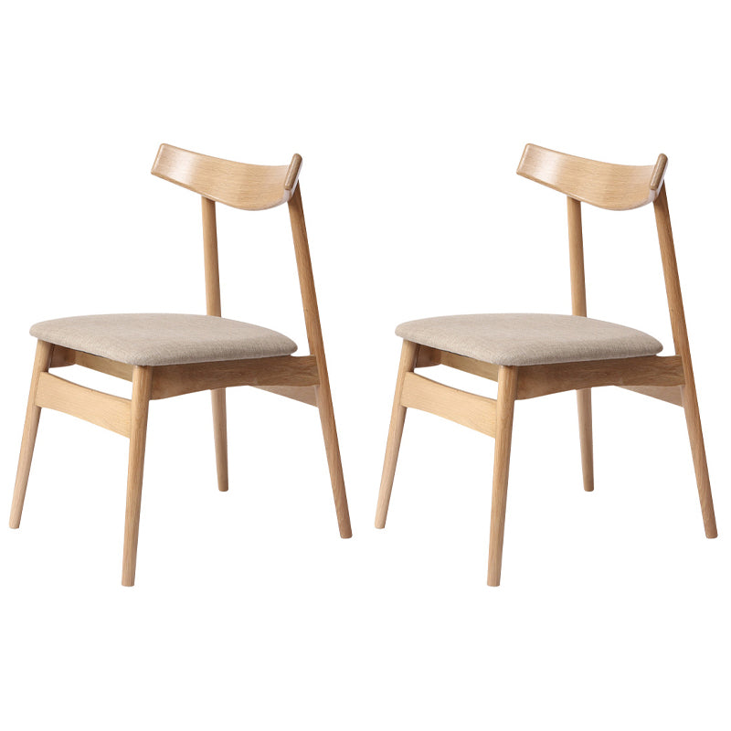 Eigentijdse stijl eetkamerstoelen stoere stoelen zonder eetgelegenheid met houten benen