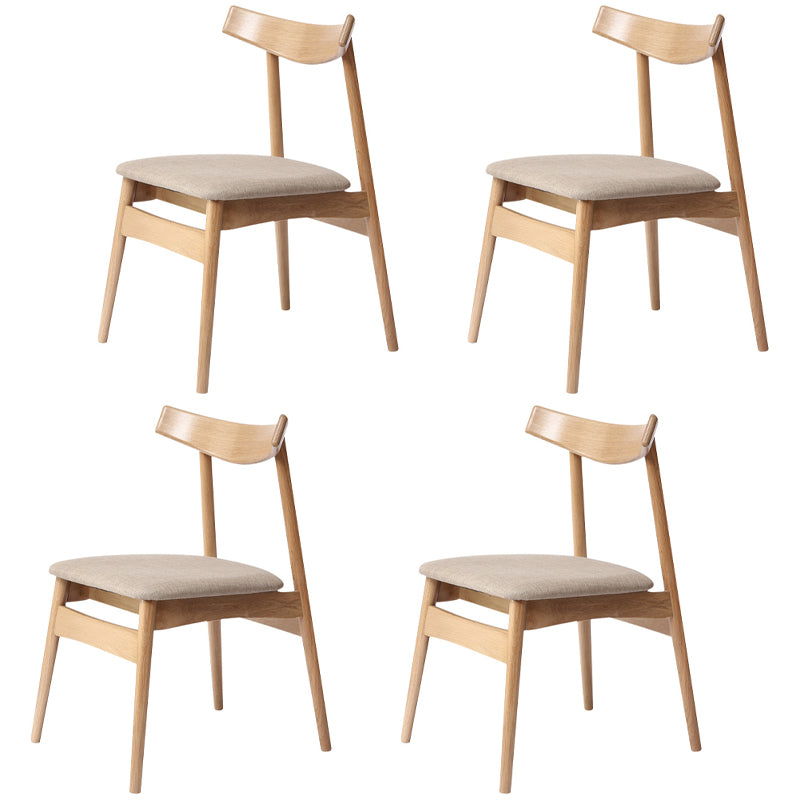 Eigentijdse stijl eetkamerstoelen stoere stoelen zonder eetgelegenheid met houten benen
