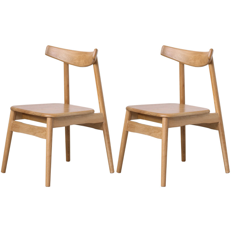 Eigentijdse stijl eetkamerstoelen stoere stoelen zonder eetgelegenheid met houten benen
