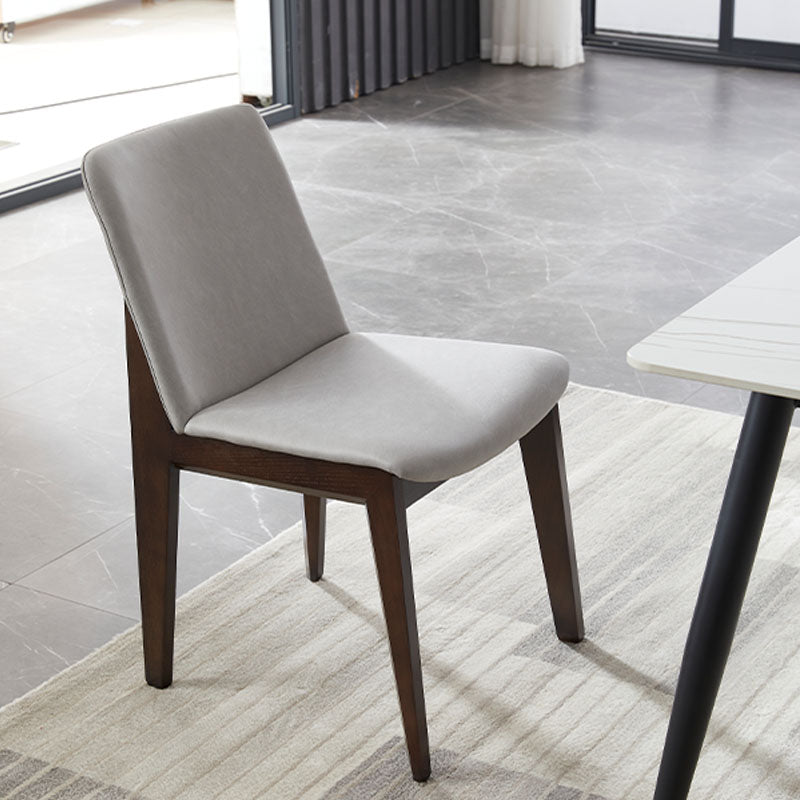 Chaises de salle à manger en bois de style contemporain, chaises latérales sans bras pour cuisine