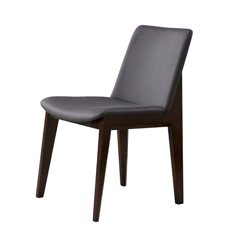 Chaises de salle à manger en bois de style contemporain, chaises latérales sans bras pour cuisine