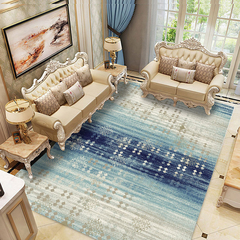 Lichtgele modern tapijten Polyester grafisch gebied Tapijt niet-slip achterste tapijt voor woonkamer