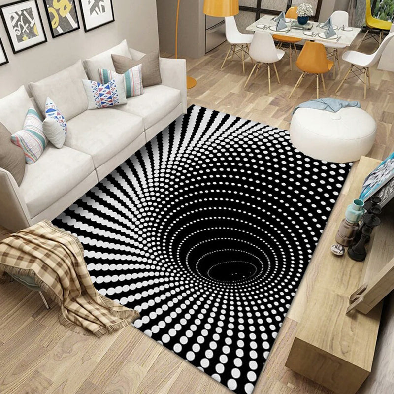 Goud modern tapijten polyester grafisch vloerkleed niet-slip achterste tapijt voor woningdecoratie