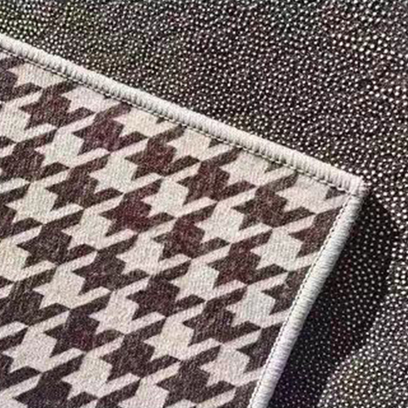 Modern geometrisch patroon Tapijt Grijs Polyester Gebied Rug vlekbestendig gebied Rug voor thuisdecoratie