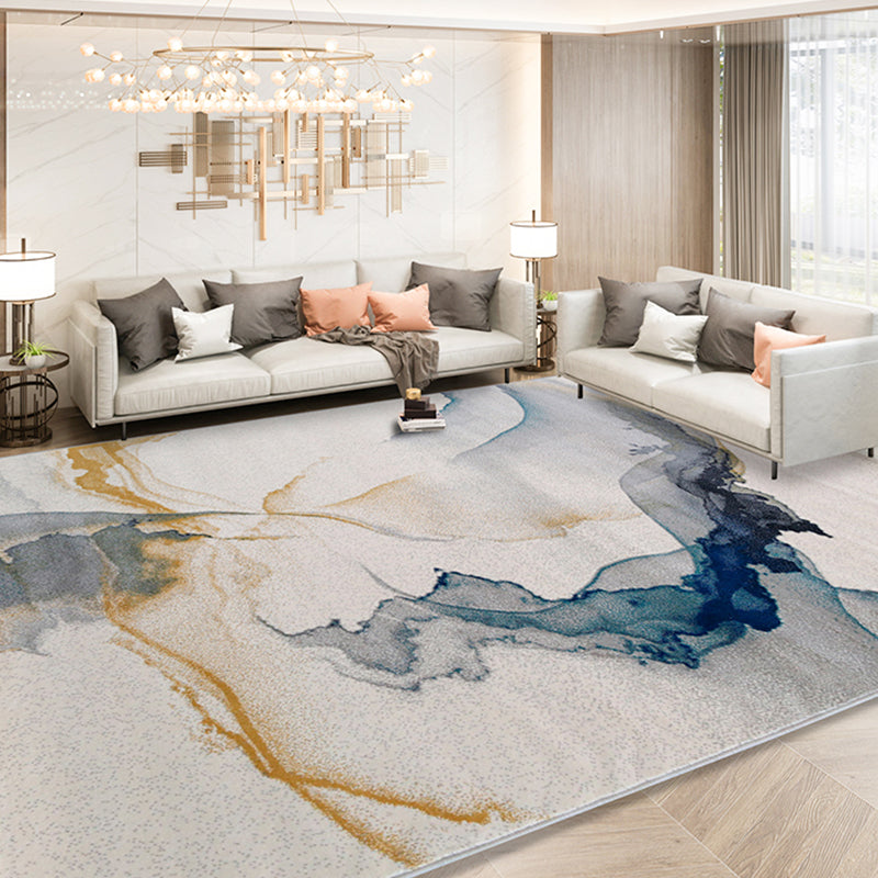 Modern gebied tapijt abstract patroon polyester gebied vloerkleurbestendig gebied tapijt voor woningdecoratie