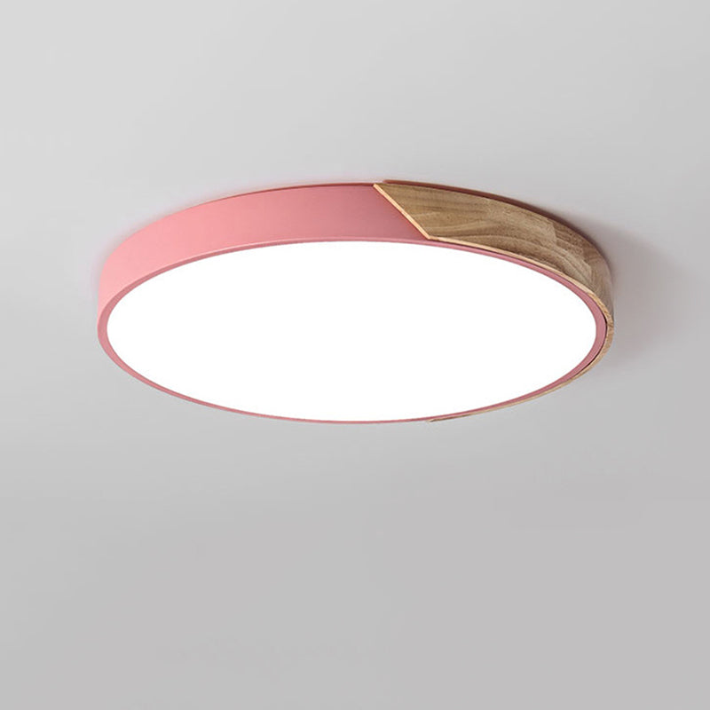 Eigentijdse ronde inbouw plafondverlichtingsarmatuur Metaal 1 licht Led Mount plafondverlichting