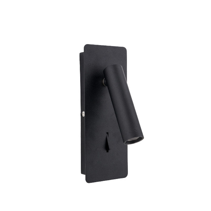 Moderne kreative LED -Wandleuchten Eisen rechteckige Lesewandlampe mit Aluminiumschatten