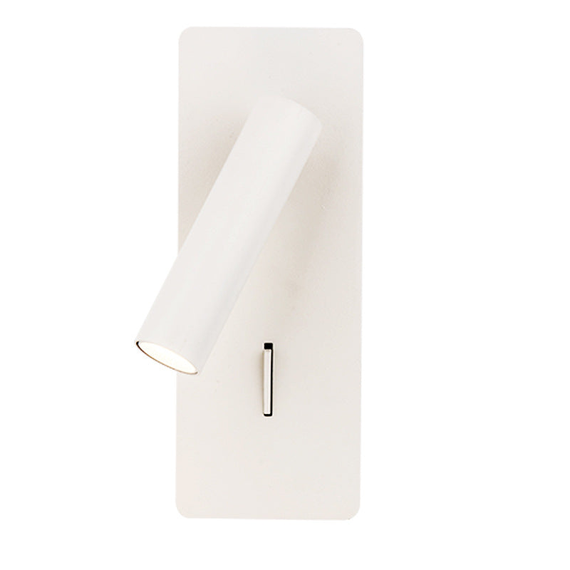 Moderne kreative LED -Wandleuchten Eisen rechteckige Lesewandlampe mit Aluminiumschatten