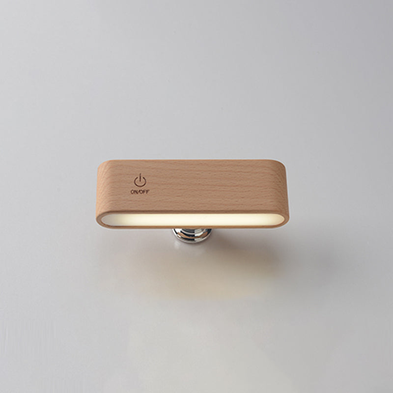 1 leichte moderne HolzlED -Wandleuchte Verstellbare Wandlampen für Schlafzimmer