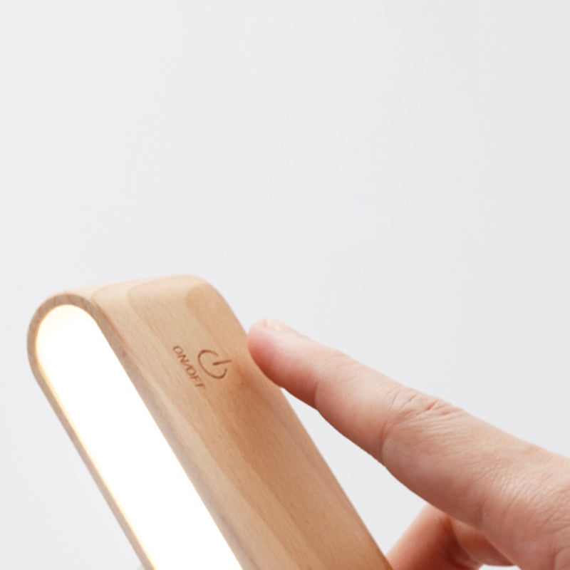 1 leichte moderne HolzlED -Wandleuchte Verstellbare Wandlampen für Schlafzimmer