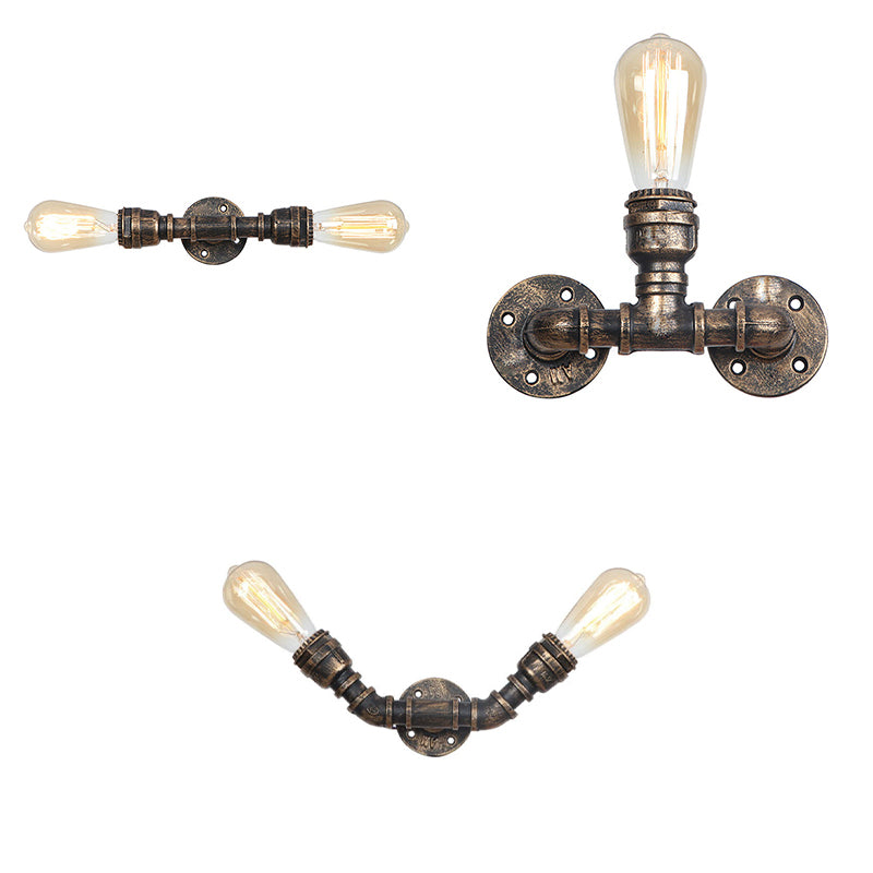 Industrial Style Wall Lighting Fixtures Metal Mutil Light Wall Mounted Light Fixture