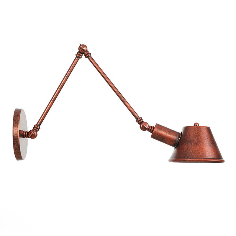 Adjustable Arms Wall Sconce Lighting Industrial Style Metal 1 Head Wall Mounted Light Fixture