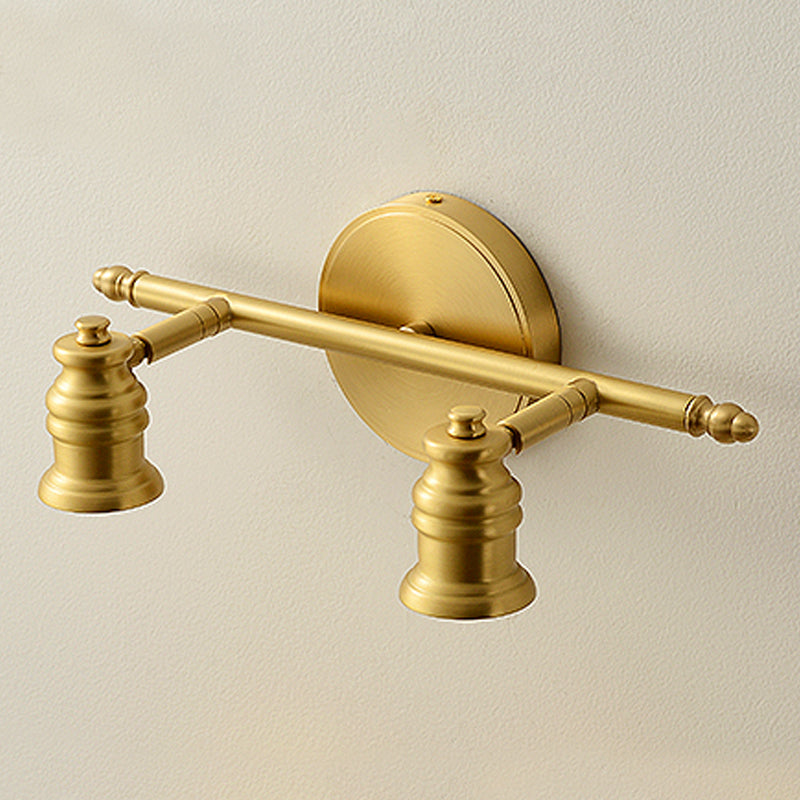 Minimalist Linear Vanity Lighting, Metal Vanity Light in Gold for BathRoom