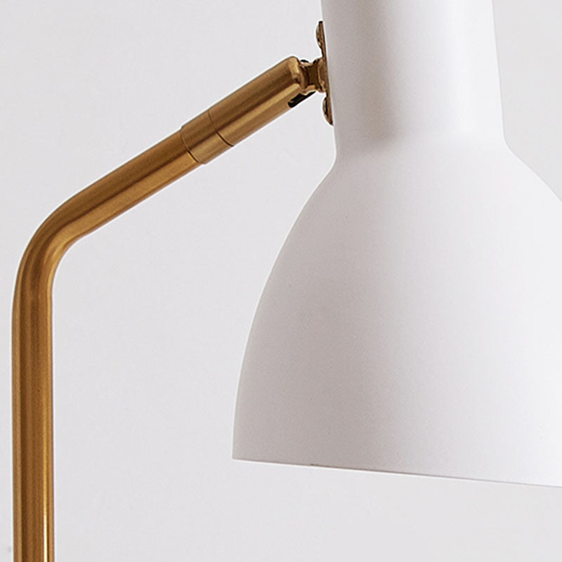 1 tavolo da cono leggero luce secolo di secolo moderno lampada da tavolo da tavolo in metallo