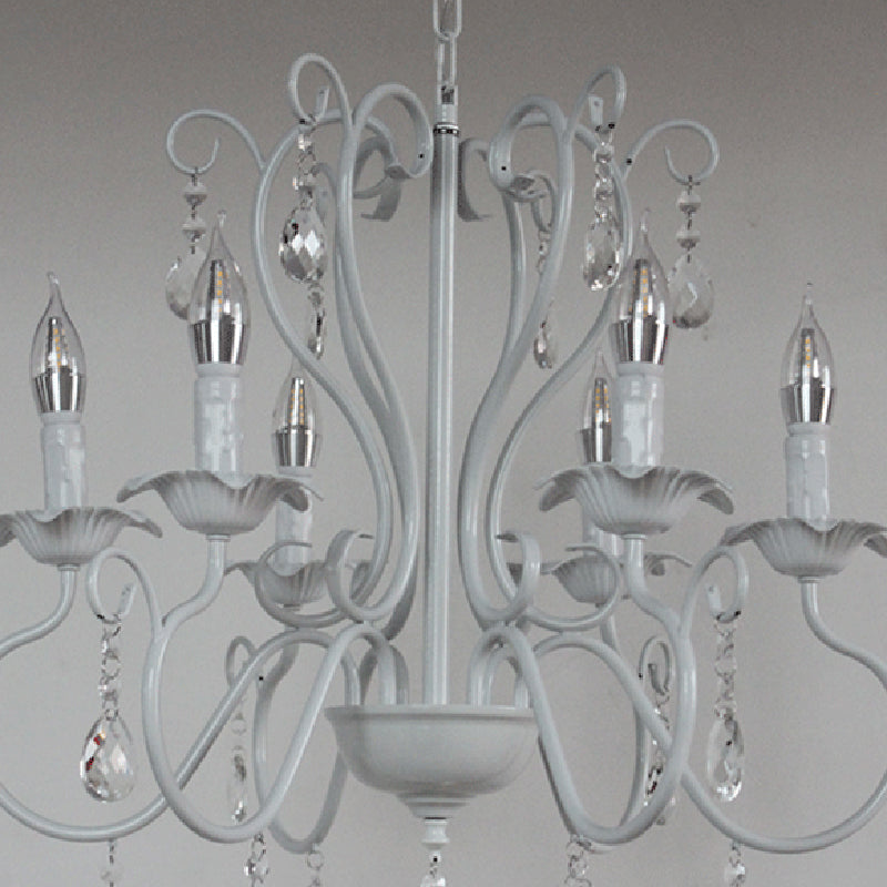 Traditional Hanging Chandelier Wrought Iron Ceiling Hanging Light Fixture