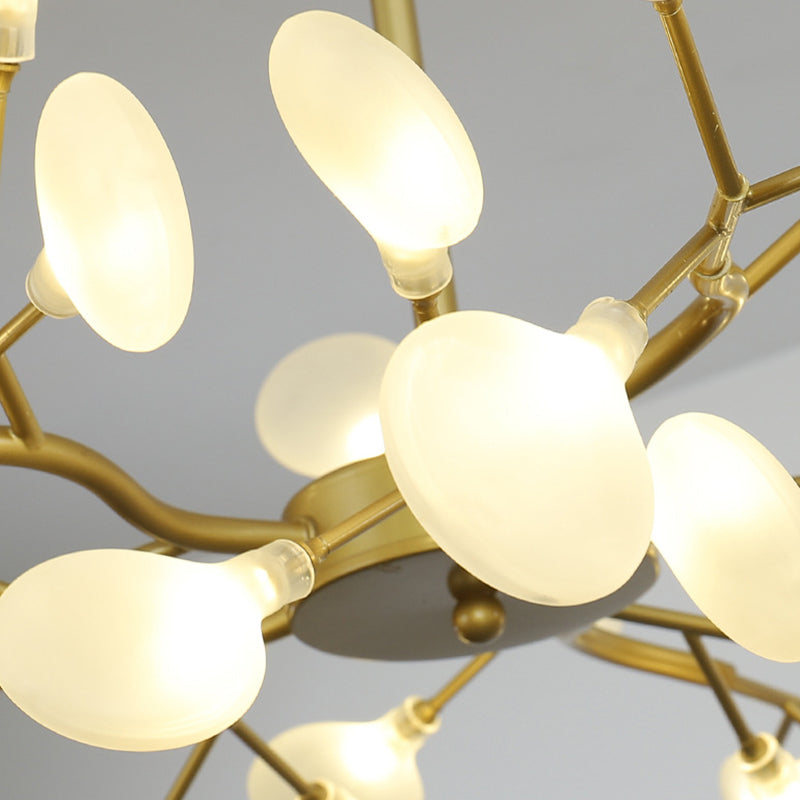 Lampadari contemporanei rotondi lampadario illuminazione metallo lampadario
