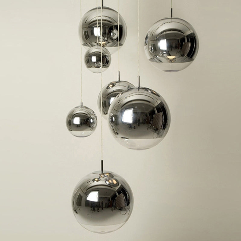 Moderne globale hängende Leuchten Glas 1 Licht Deckenhänger Licht