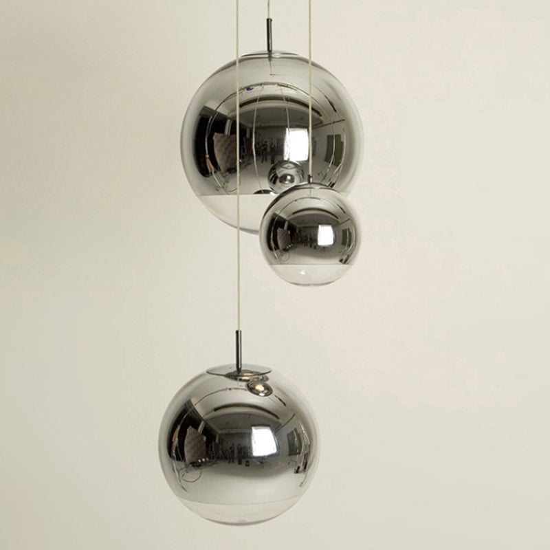 Moderne globale hängende Leuchten Glas 1 Licht Deckenhänger Licht