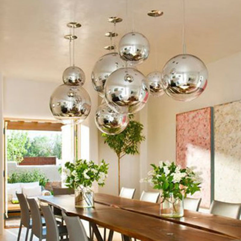 Moderne globale hängende Leuchten Glas 1 Licht Deckenhänger Licht