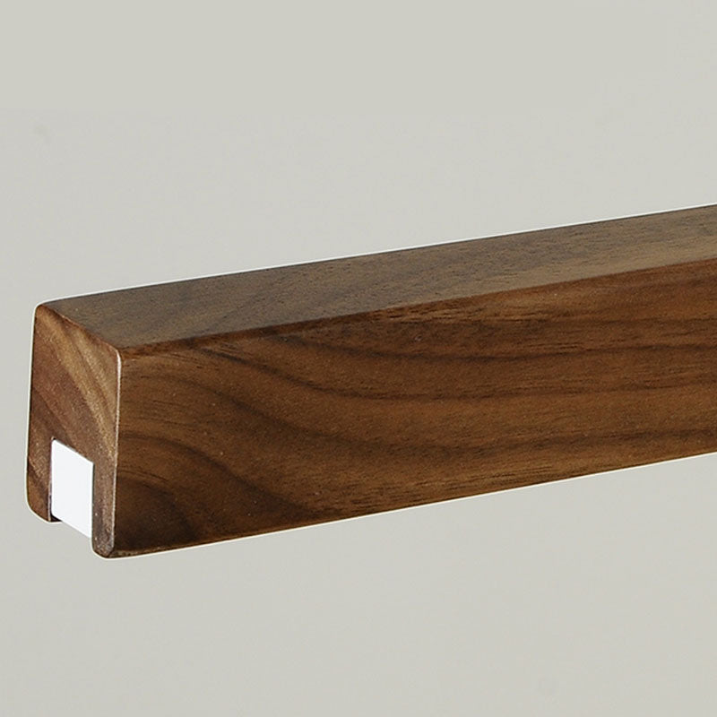 Acrylic and Wood chandelier light, Simple Linear island lighting fixtures for Kitchen Island