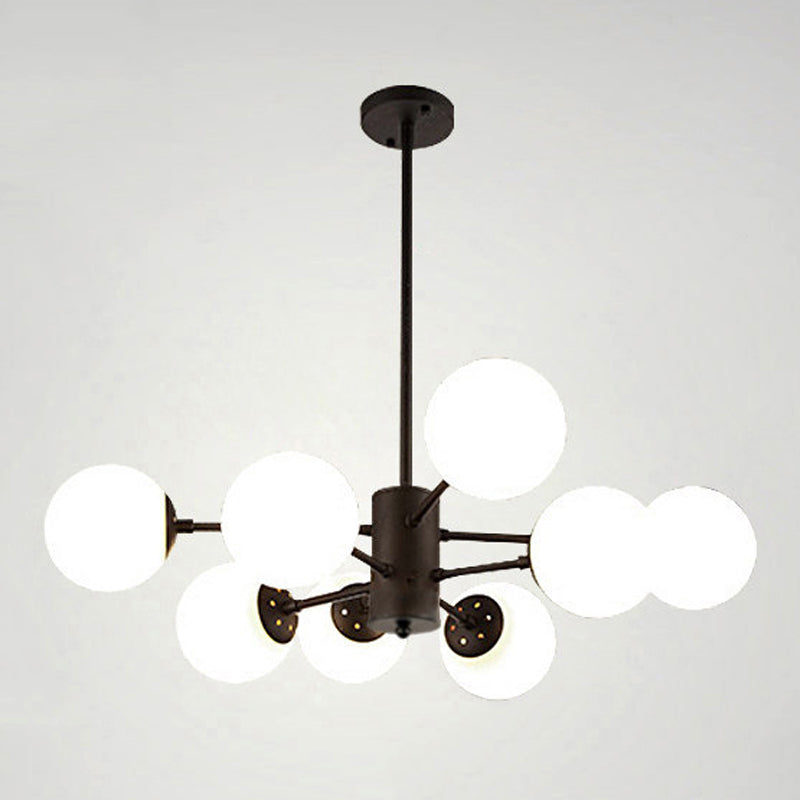 Globe Chandelier Light Fixture Modern Style Glass Pendant Lamp for Restaurant