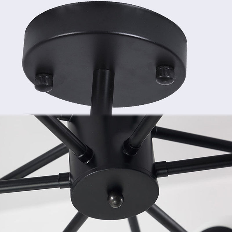 Globe Chandelier Light Fixture Modern Style Glass Pendant Lamp for Restaurant