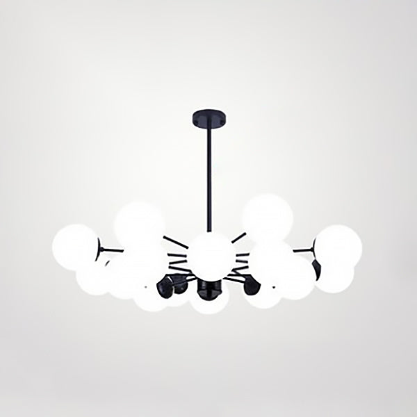 Globe Chandelier Light Fixture Modern Glass Pendant Lighting for Restaurant