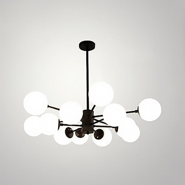 Globe Chandelier Light Fixture Modern Glass Pendant Lighting for Restaurant
