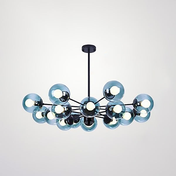 Globe Chandelier Light Fixture Modern Glass Pendant Lighting for Restaurant