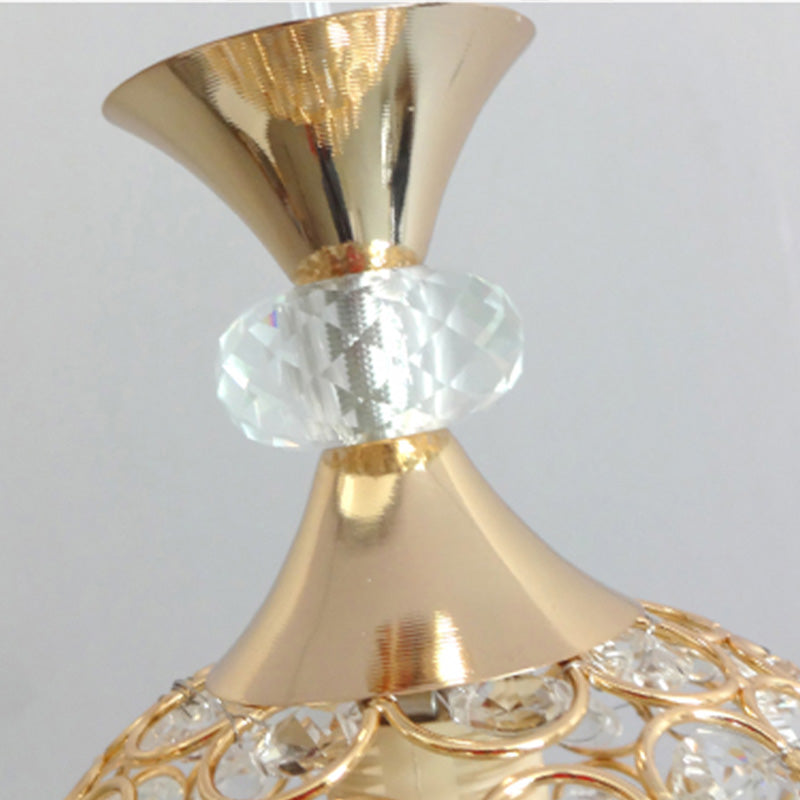 Gold Kugel Hanging Light Kit Minimalist Style Crystal Hängnisbeleuchtung