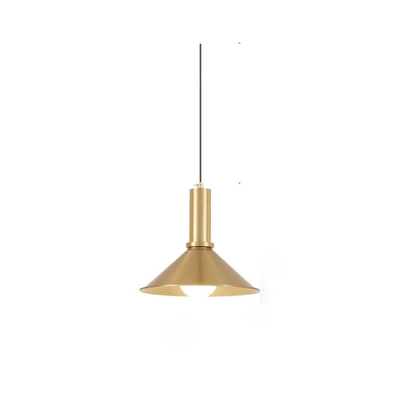 Schattiertes Metallhängern Beleuchtungsbestand zeitgenössischer Stil Gold Hanging Light Kit