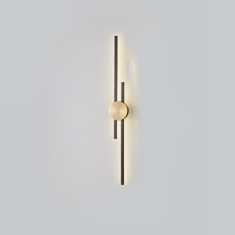 Moderne geometrische Wandleuchte mit mehrköpfiger Wohnzimmerwandhalterung mit Metallschatten