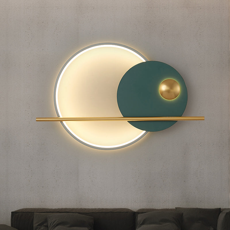 Geometrische Wandmontageleuchte moderne 1-Licht-Wandlampe mit Acrylschatten