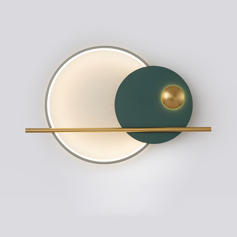 Geometrische Wandmontageleuchte moderne 1-Licht-Wandlampe mit Acrylschatten