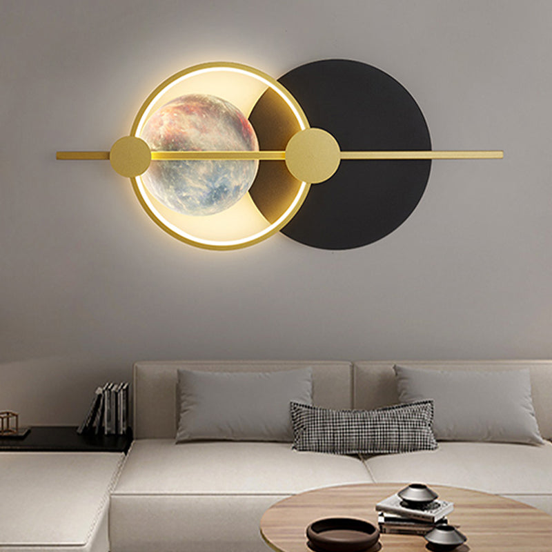 Geometrische Wandmontageleuchte moderne 1-Licht-Wandlampe mit Acrylschatten