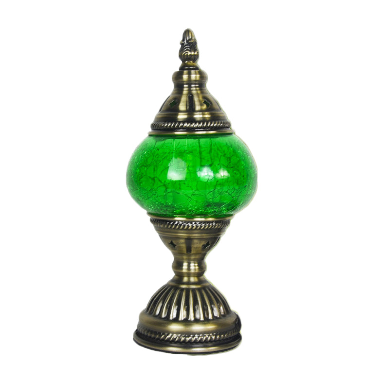 1 la tête tachée de tête petite lampe de bureau du sud-est de l'Asie du Sud-Est lampe de table de nuit à chambre ovale