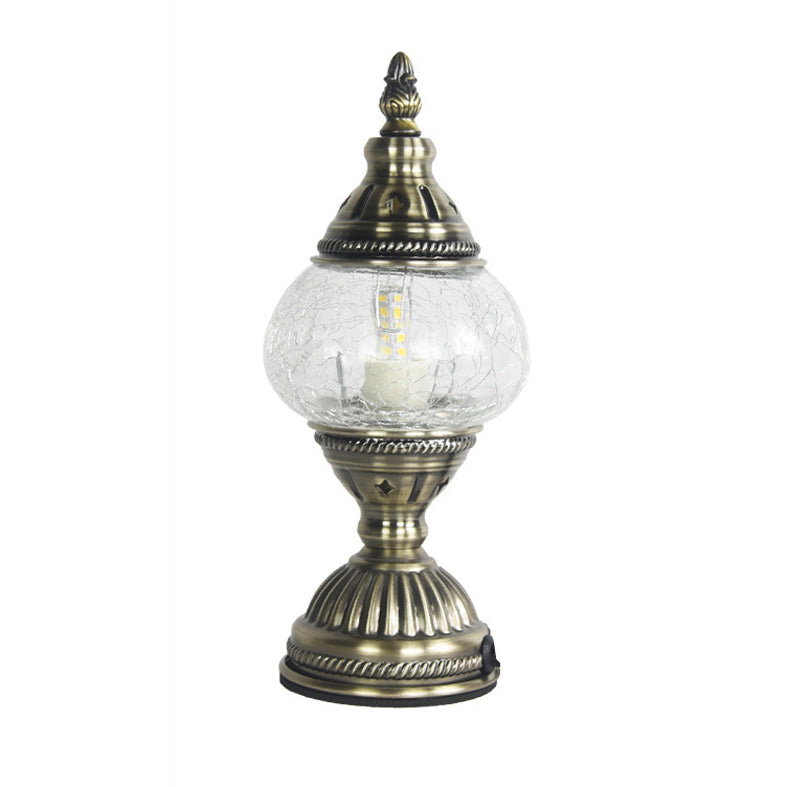 1 la tête tachée de tête petite lampe de bureau du sud-est de l'Asie du Sud-Est lampe de table de nuit à chambre ovale
