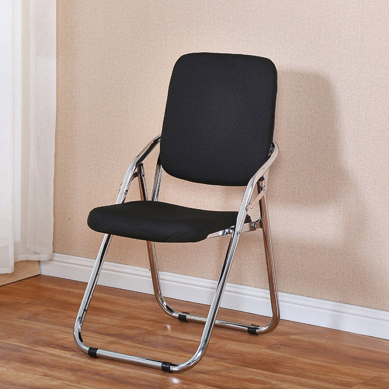 Chaise d'intérieur et d'extérieur moderne, chaise d'appoint pliante en métal, sans accoudoirs, à dossier ouvert