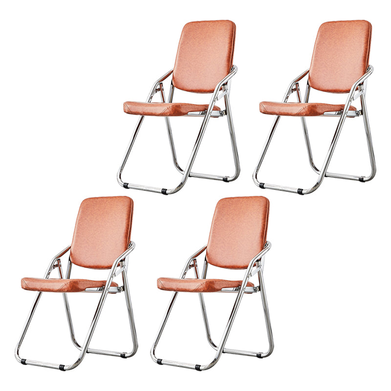 Chaise d'intérieur et d'extérieur moderne, chaise d'appoint pliante en métal, sans accoudoirs, à dossier ouvert