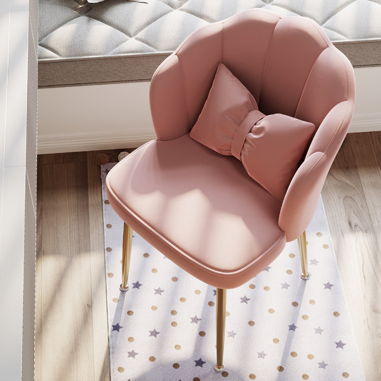 Fauteuil rembourré pour chambre à coucher scandinave, finition mate, chaise de salle à manger à dossier solide