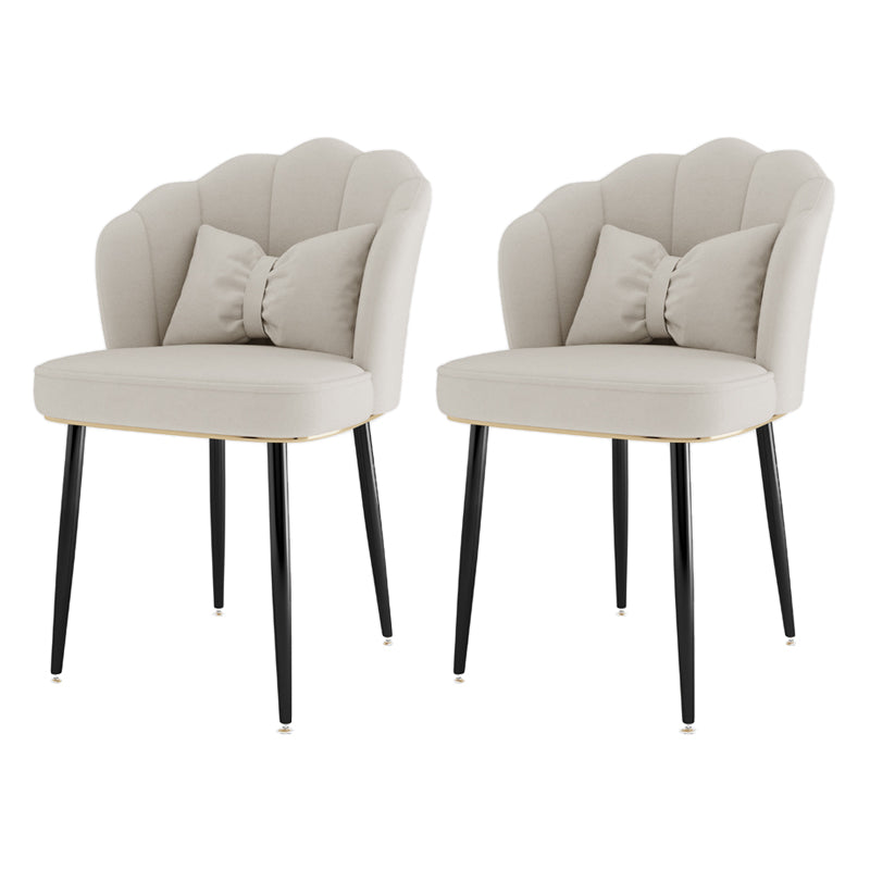 Fauteuil rembourré pour chambre à coucher scandinave, finition mate, chaise de salle à manger à dossier solide