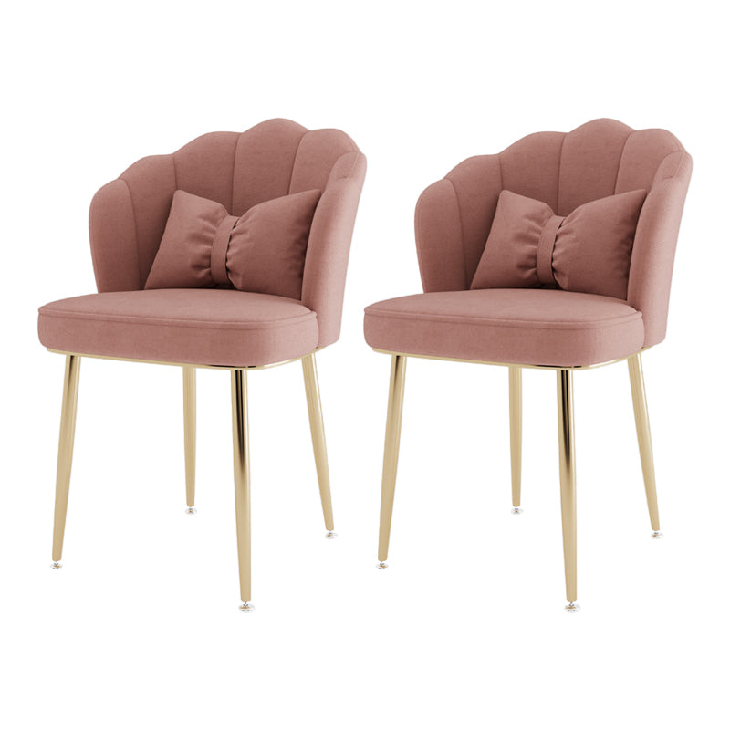 Fauteuil rembourré pour chambre à coucher scandinave, finition mate, chaise de salle à manger à dossier solide