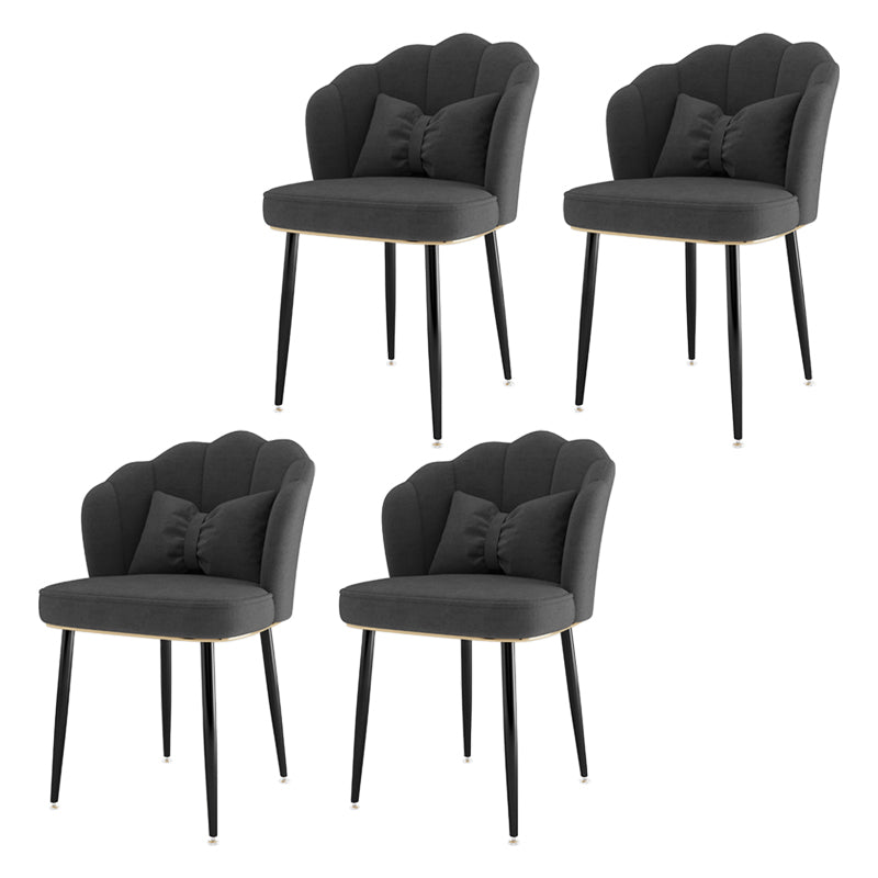 Fauteuil rembourré pour chambre à coucher scandinave, finition mate, chaise de salle à manger à dossier solide