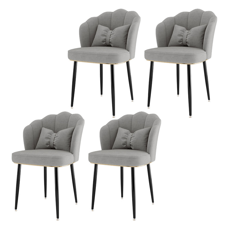 Fauteuil rembourré pour chambre à coucher scandinave, finition mate, chaise de salle à manger à dossier solide